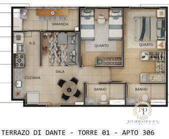 Apartamento à venda com 2 quartos, 56m² - Foto 23